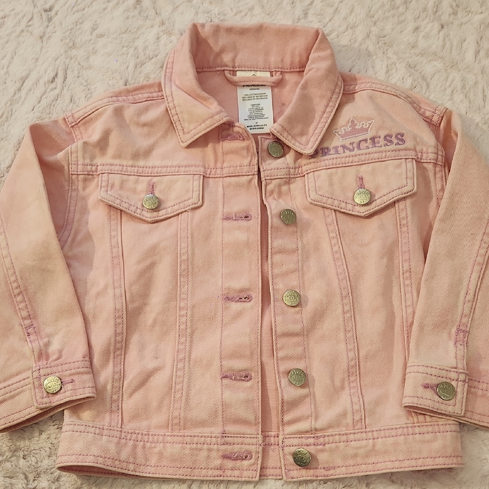 Disney Pink Princess Jean Jacket for Kids
